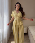 Wynn - Butter Yellow Lounge Co-Ord Set