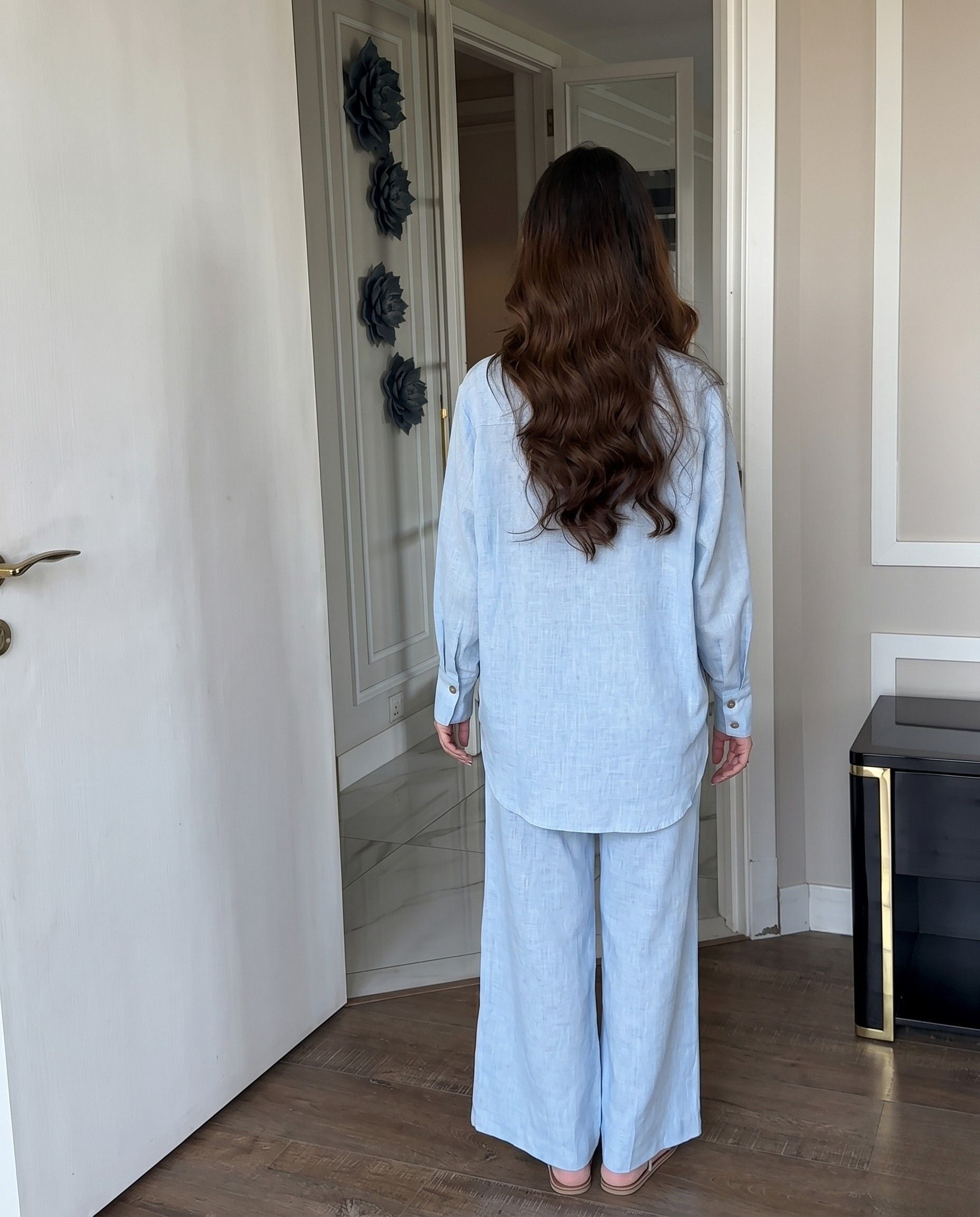 Sora – Serene Sky Linen Comfort Co-Ord Set