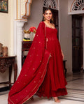 Zest – Scarlet Mirror Embellished Anarkali Set