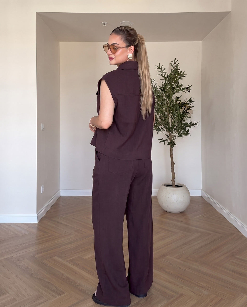 Xylo - Espresso Brown Premium Relaxed Fit Co-Ord Set