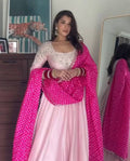 Pavo – Blush Pink & Rani Festive Gown Set