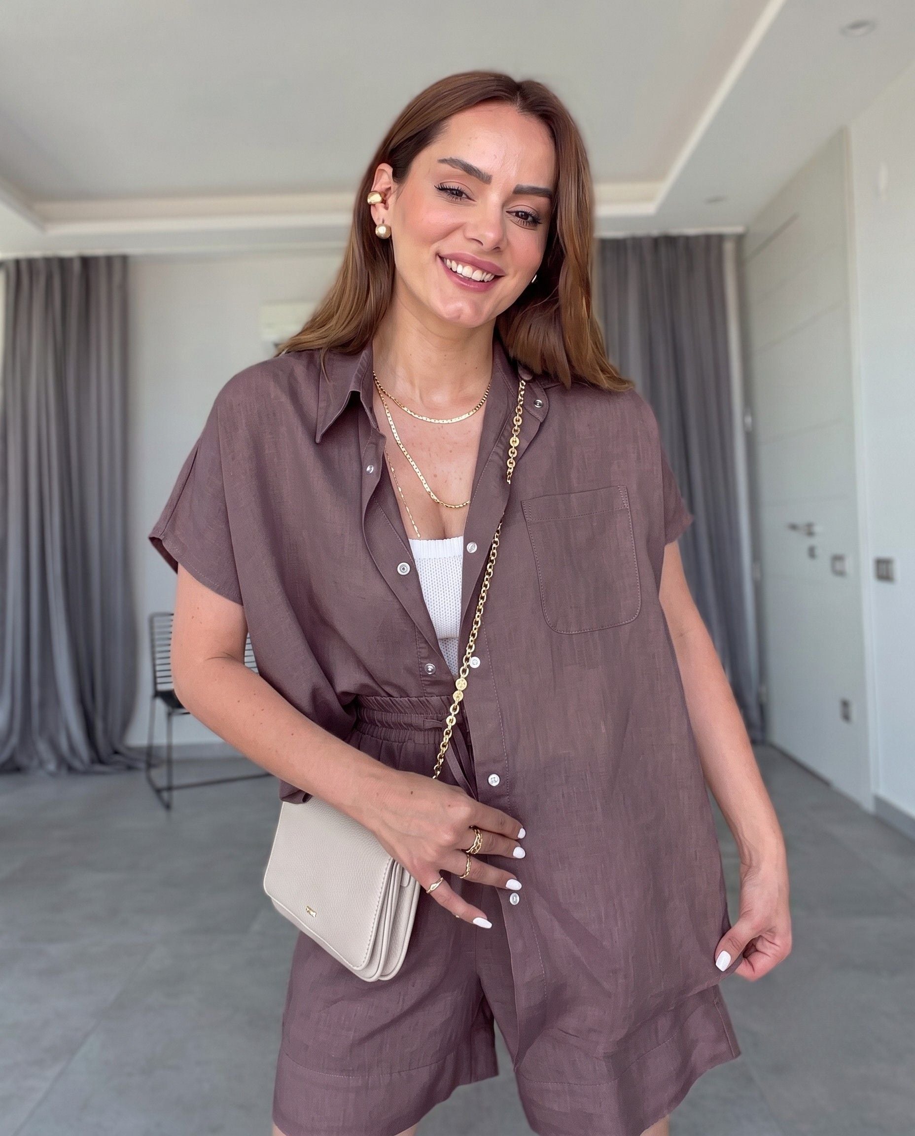 Yune - Espresso Relaxed Co-Ord Set
