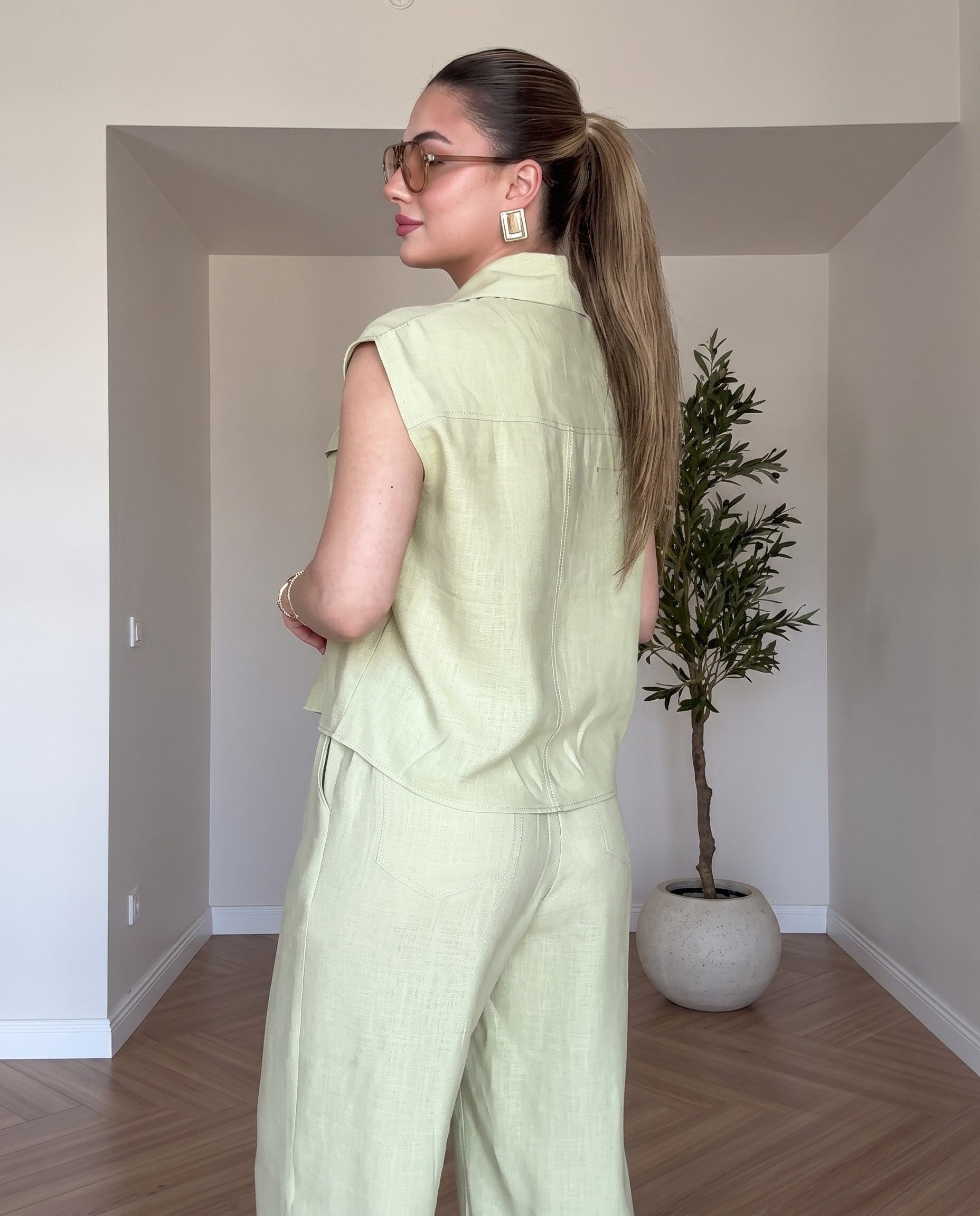 Xylo - Pistachio Green Premium Relaxed Fit Co-Ord Set