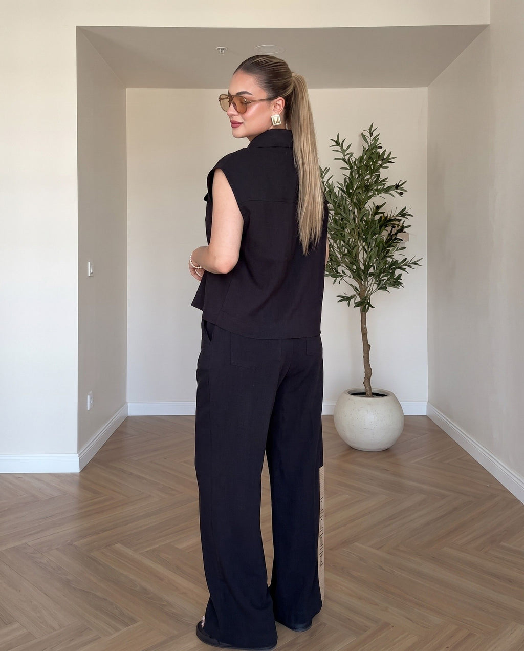 Xylo - Jet Black Premium Relaxed Fit Co-Ord Set